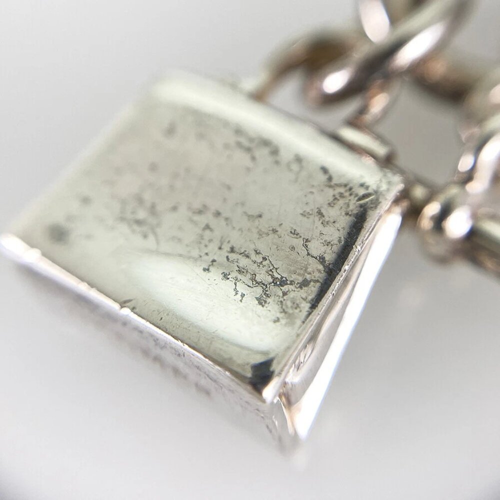 HERMES Amulettes Kelly Silver Necklace - Picture 4 of 13